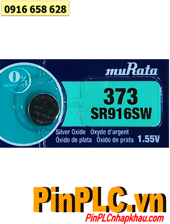 MuRata SR916SW _Pin 379; Pin đồng hồ 1.55v Silver Oxide MuRata SR916SW _Pin 373 chính hãng 